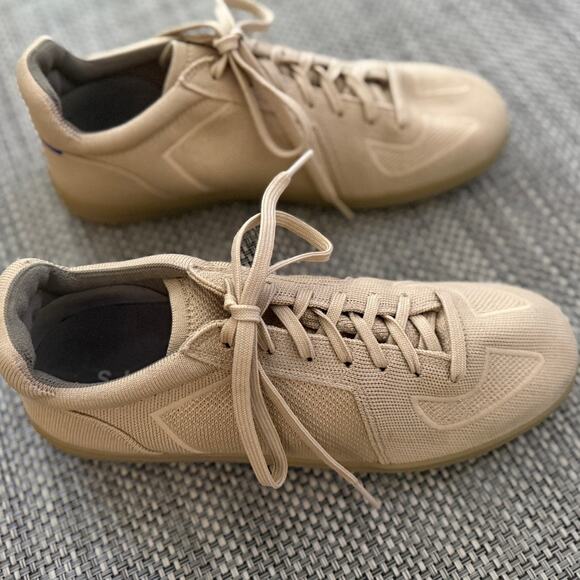 ROTHY'S **RETIRED COLOR** Men's RS01 Washable Sneaker EU43/US10 Tan/Beige Preppy - Picture 4 of 7